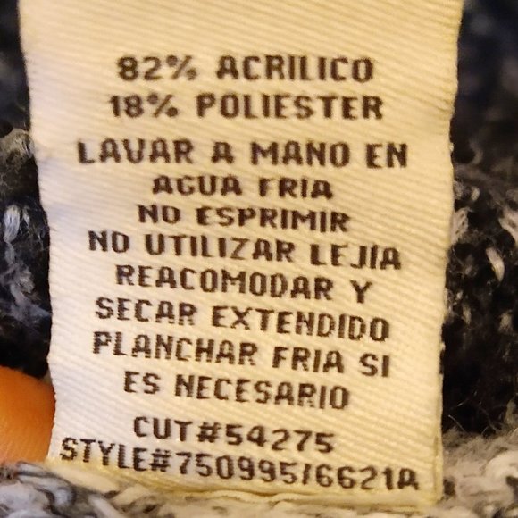 eci New York Black and White Boucle Sweater Size M - Picture 6 of 6